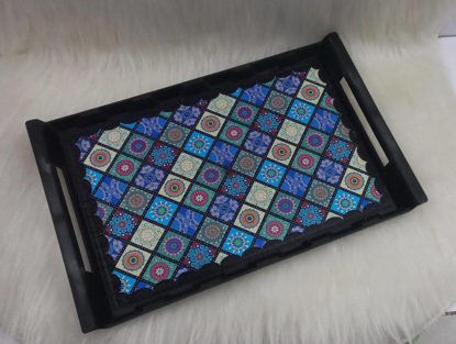 تصویر از سینی مستطیل حراجی3پلی متال