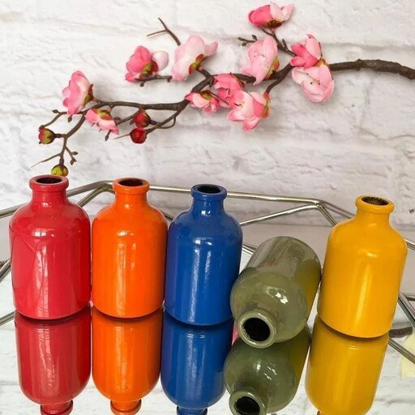 تصویر از گلدان رنگی k