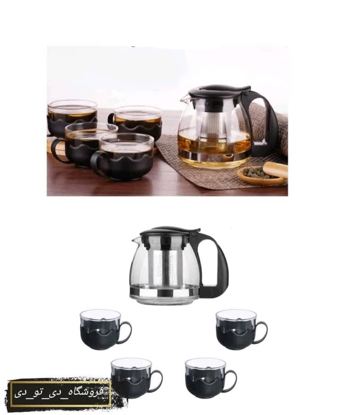 تصویر از قوری فنجان پیرکس