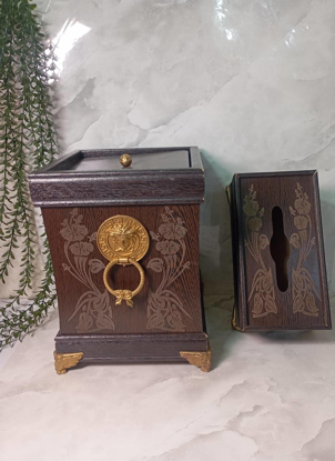 تصویر از سطل وجادستمال گلدار یک تک