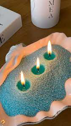 تصویر از شمع پودری رنگی