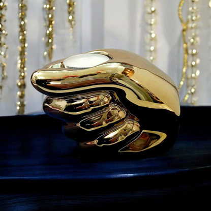 تصویر از جاشمعی دست طلایی