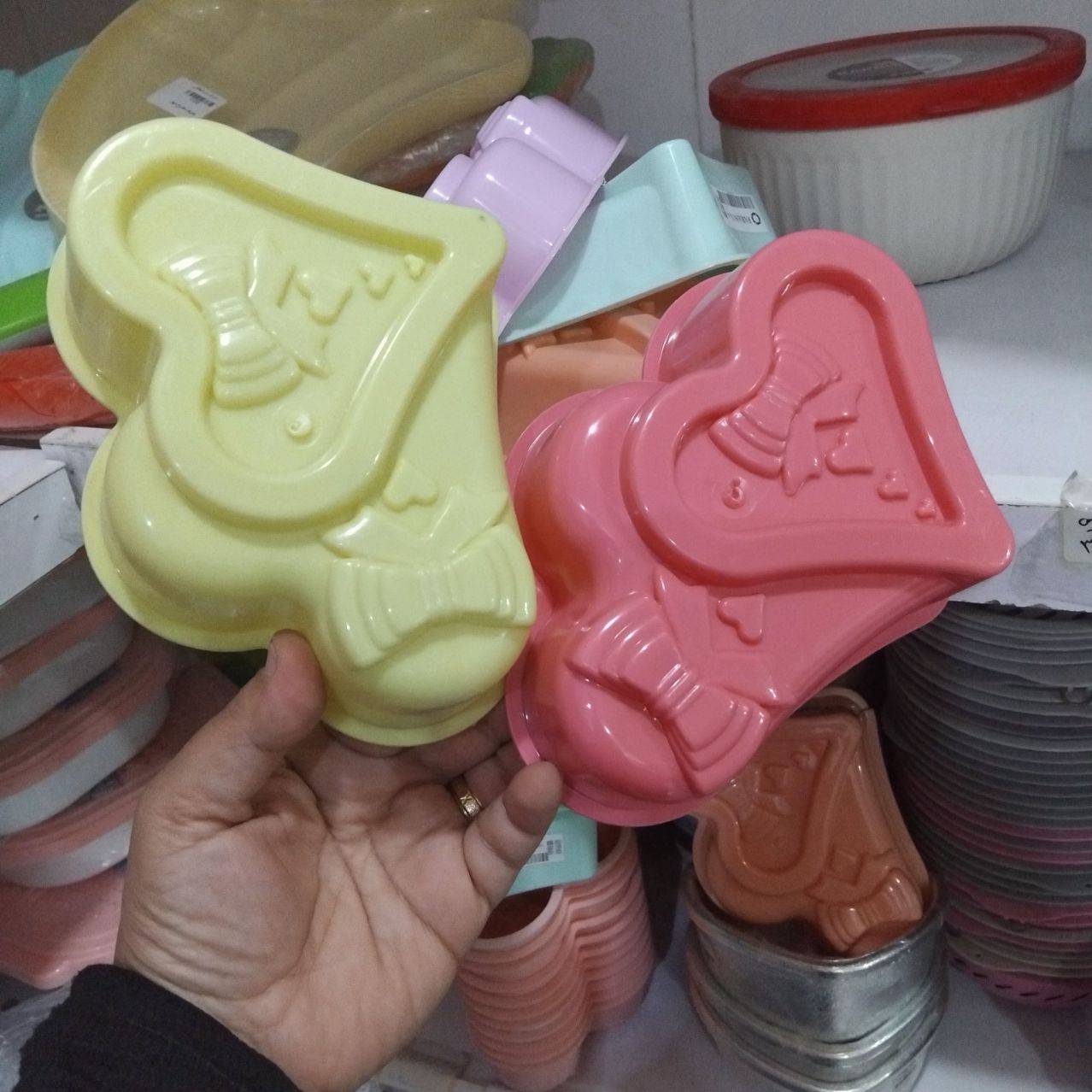 تصویر از قالب ژله قلب وپاپیون کوچک فاران